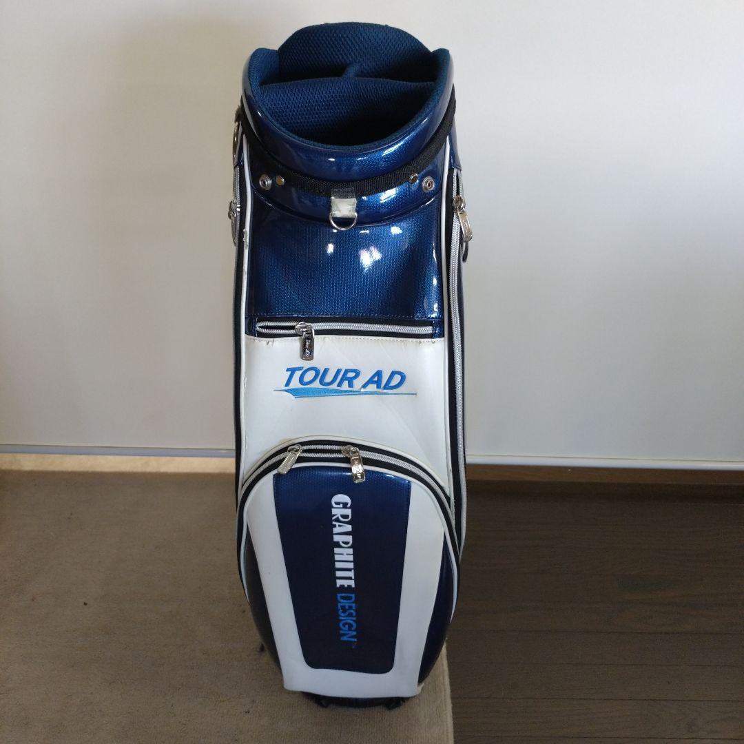 ツアーAD キャディーバック　グラファイト　デザイン