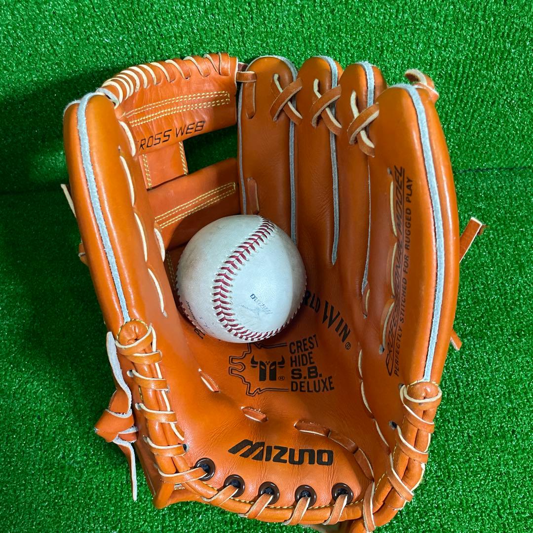 【当時物】 ミズノ ワールドウィン 硬式用 内野手用 大人用 グローブ