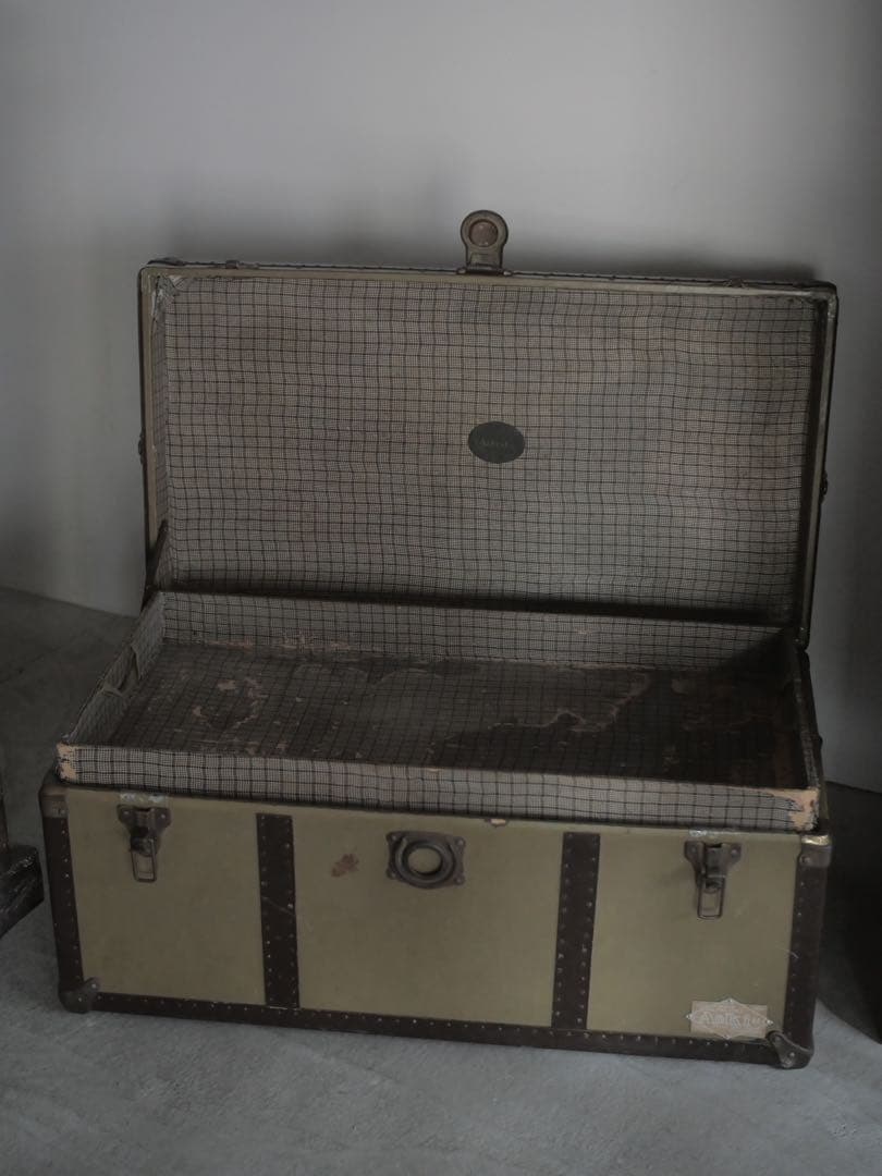 トランクケース　トランク　旅行　鞄　机　古家具　古道具　アンティーク　昭和レトロ