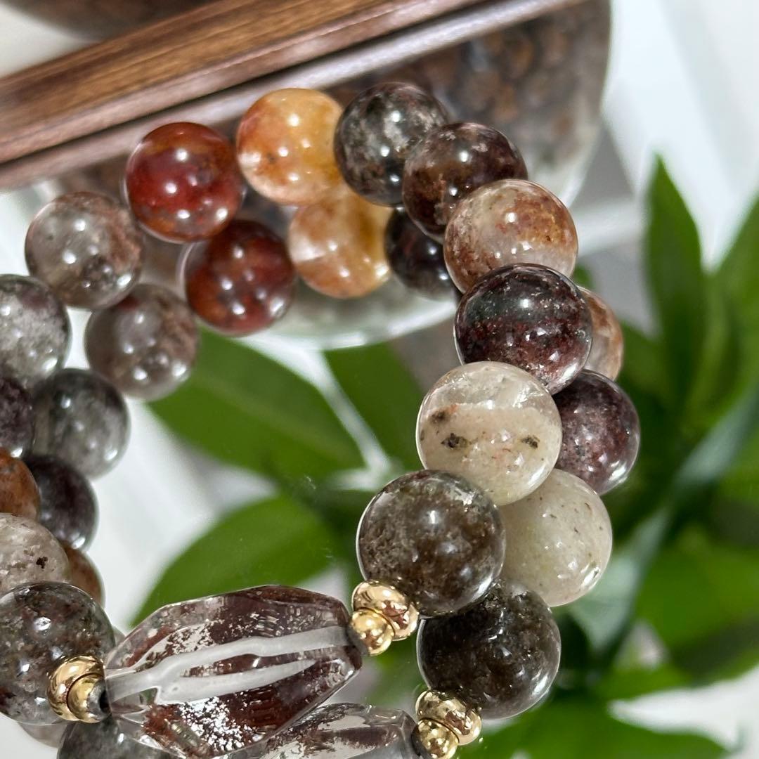 【激レア】【高品質】上質 ガーデンクォーツ 庭園水晶 9mm 金運 財運 UP