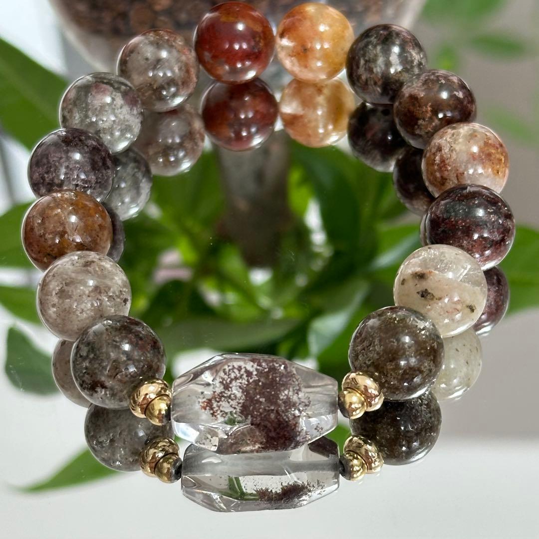 【激レア】【高品質】上質 ガーデンクォーツ 庭園水晶 9mm 金運 財運 UP