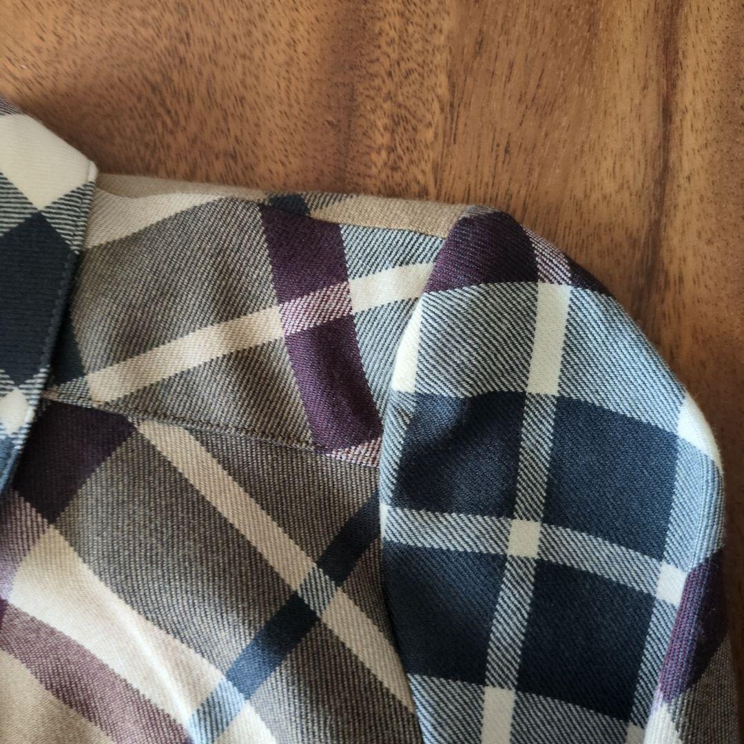 美品✨バーバリーブルーレーベル ノバチェック シャツワンピース ベルト 38