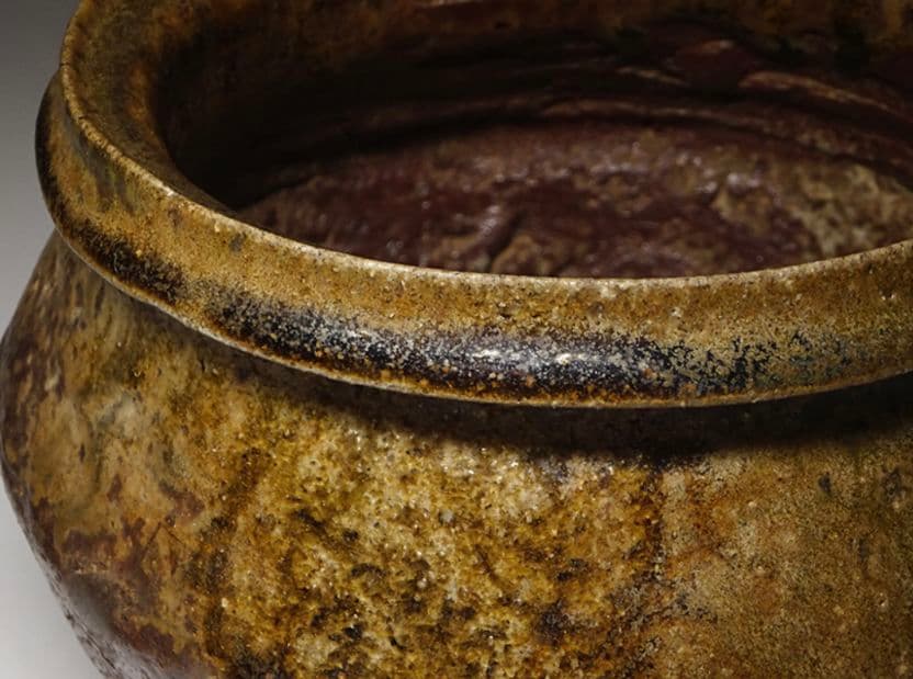 【鎌倉時代後期1185年〜1333年】国焼茶陶 常滑不識壷 水指 時代箱 茶道具