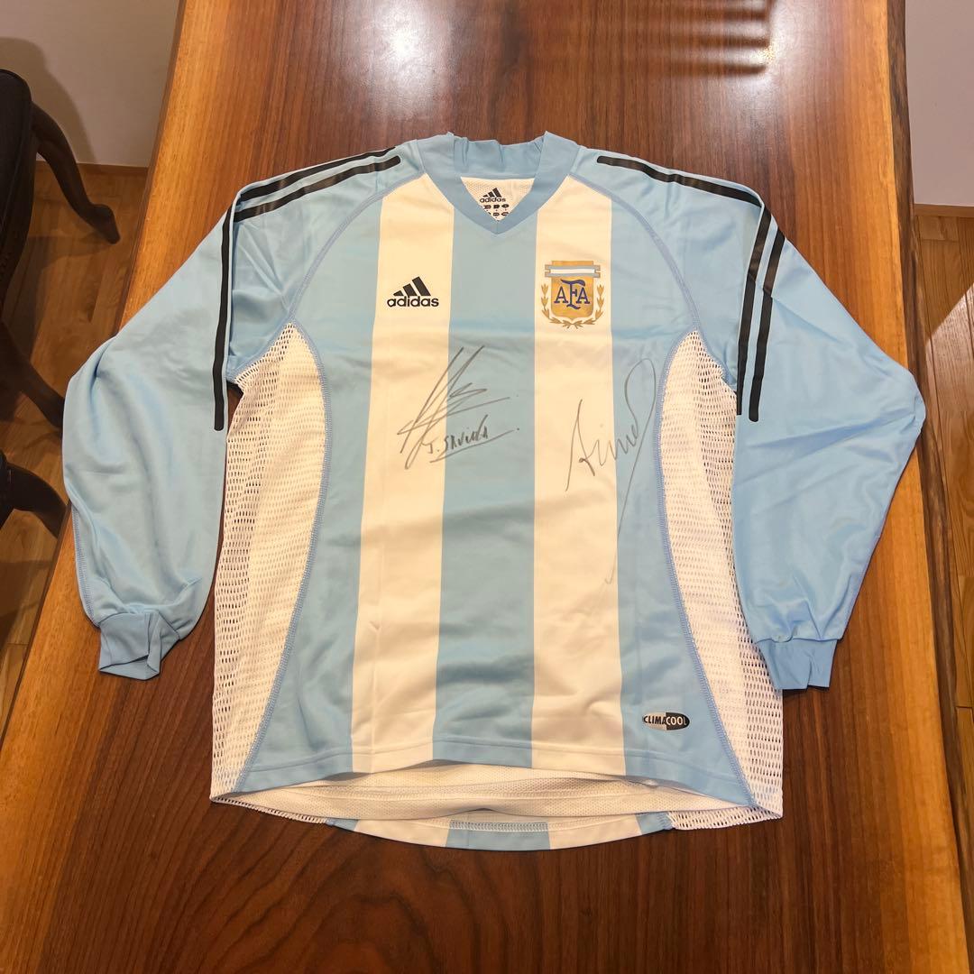 ※値下不可　2002W杯　アディダス　アルゼンチン代表 サイン入り