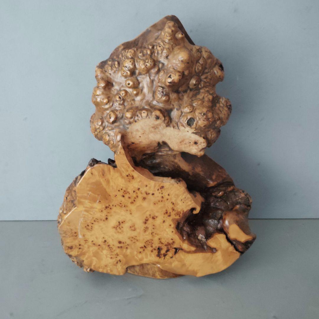 瘤杢一枚板③ 花台 置台 花瓶台 盆栽台 飾り台 アンティーク 侘び寂び