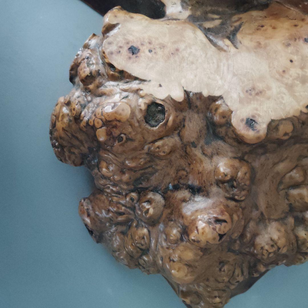 瘤杢一枚板③ 花台 置台 花瓶台 盆栽台 飾り台 アンティーク 侘び寂び