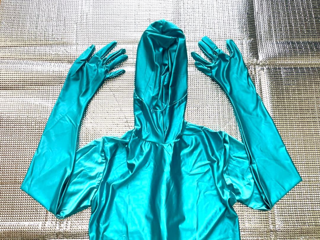 【新品】全身タイツ 光沢 ツルスベ ゼンタイ ピーコック Mサイズ ZENTAI