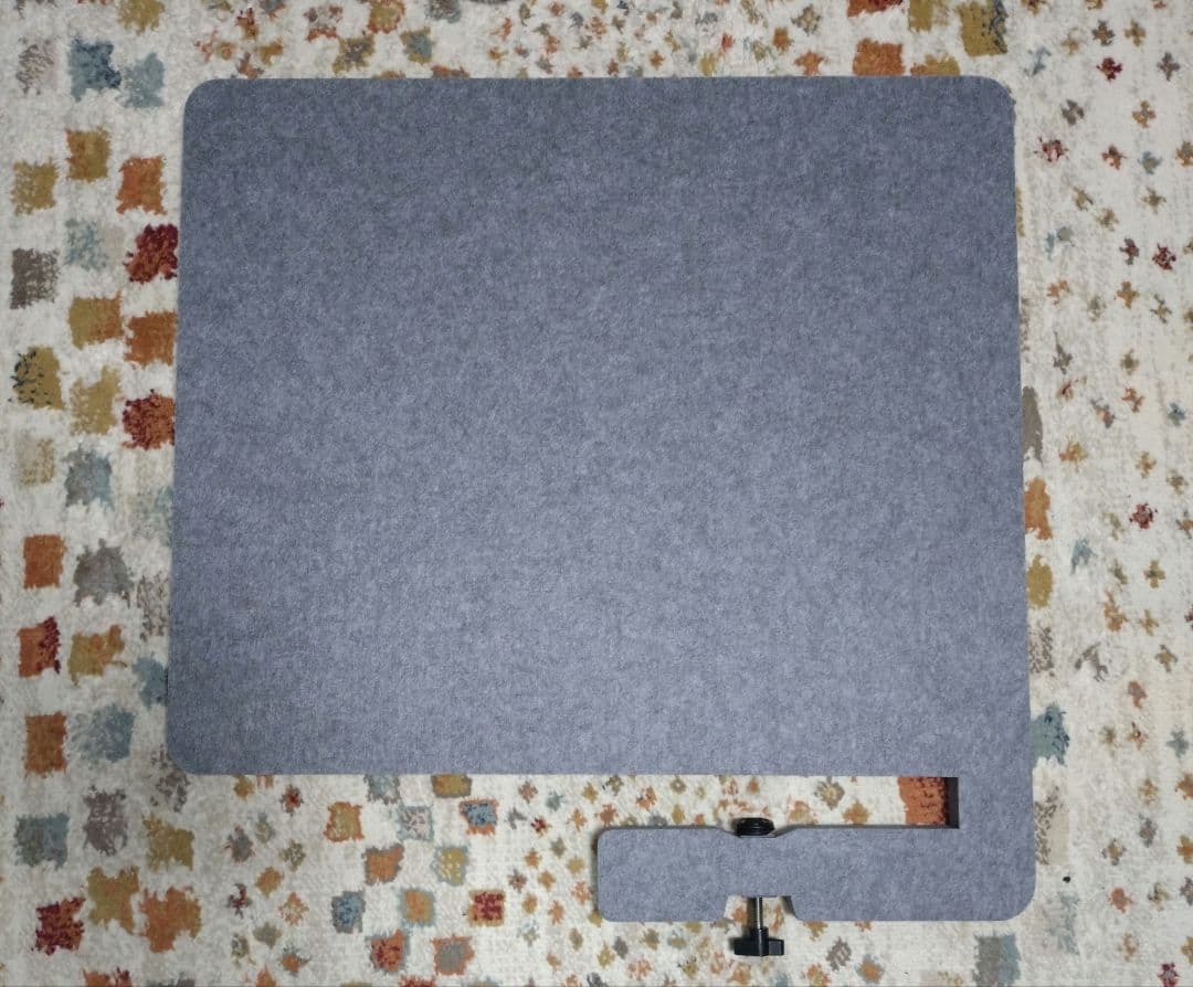 ２枚セット　サンワダイレクト デスクトップパネル クランプ式 幅600mm