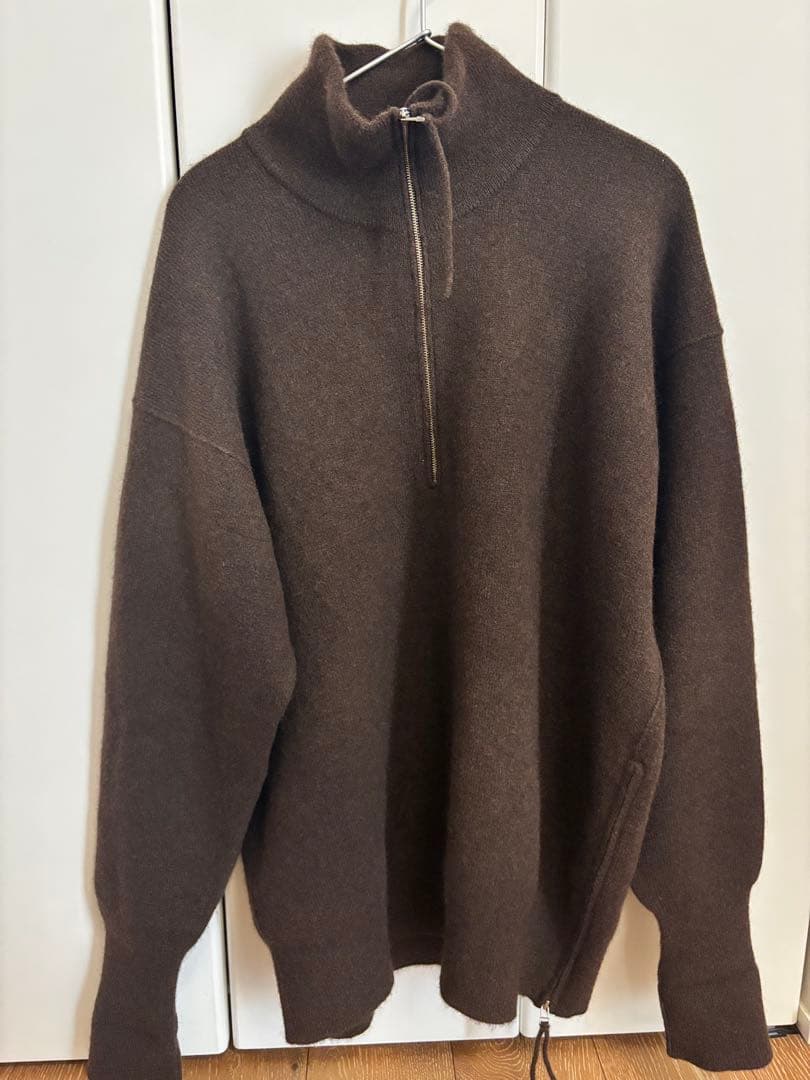 サイドスロープ ヤクウール100% ブラウン