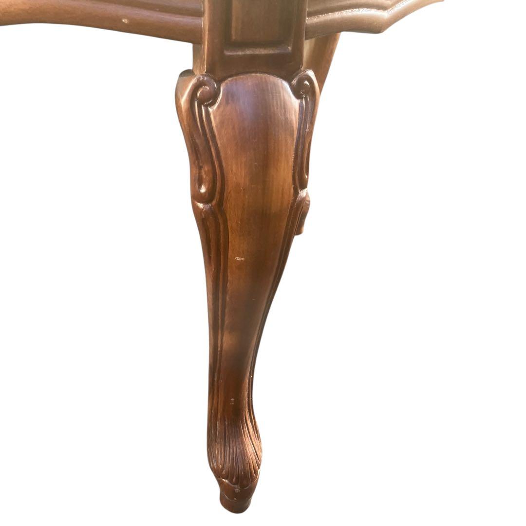 イタリア製　象がんシリーズ リビングテーブル 幅100cm アンティーク　猫脚