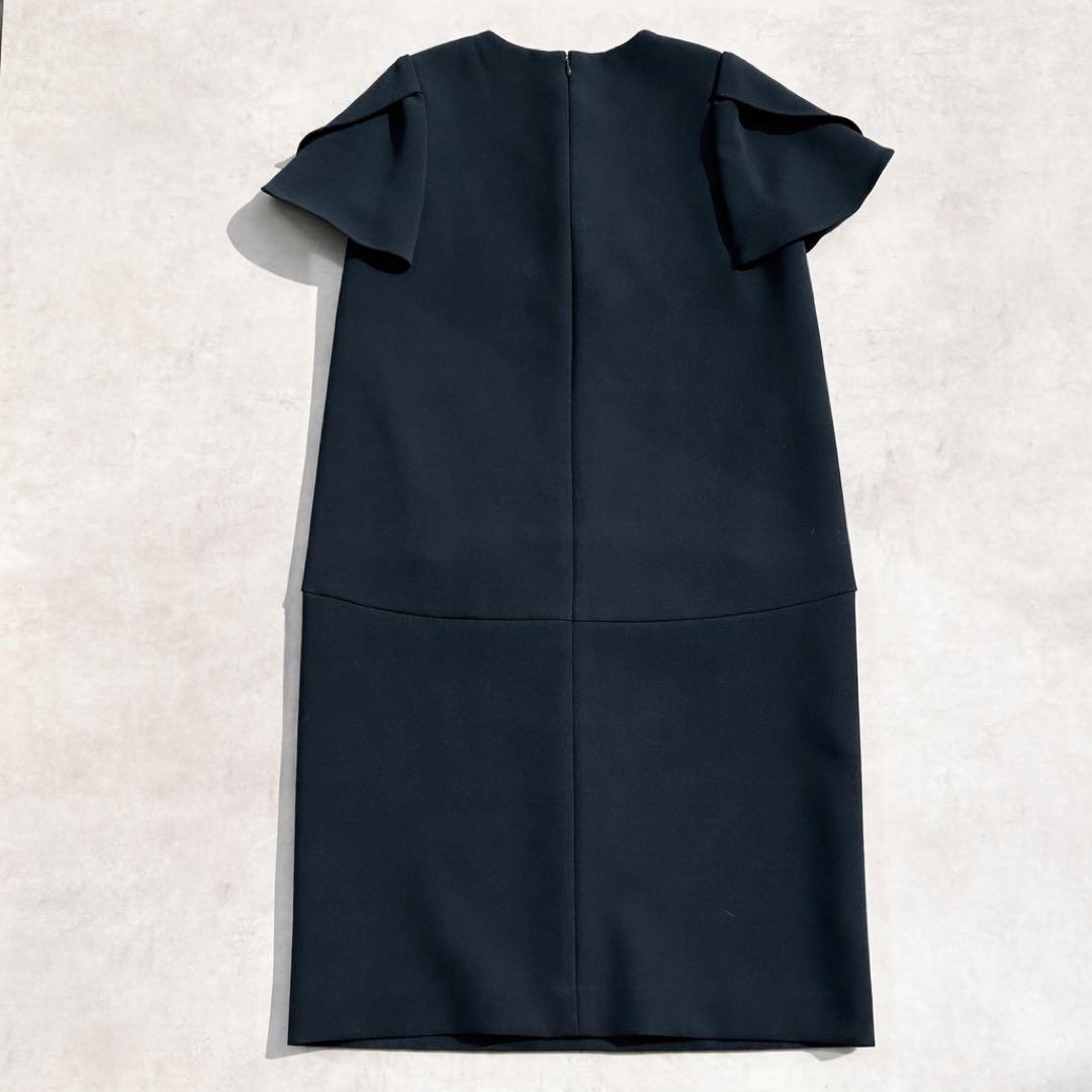 ♡極美品♡ ヨーコチャン　フレアスリーブパールドレス　ネイビー　21年製