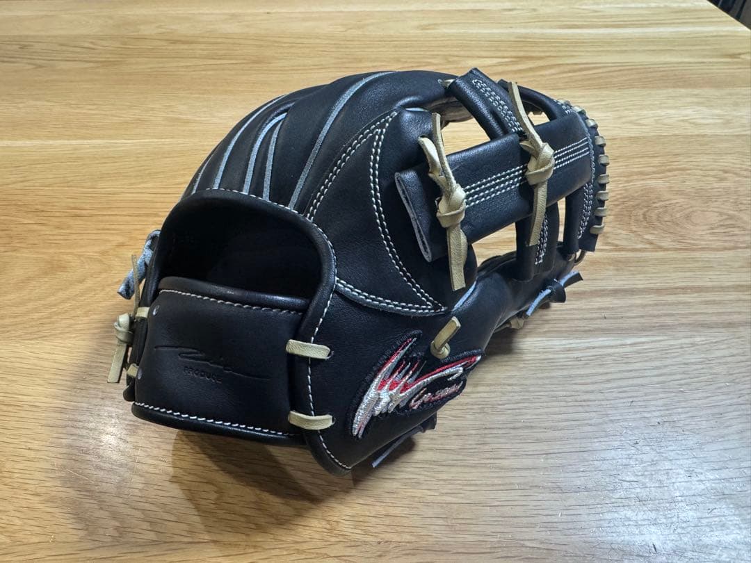 極美品 アイピーセレクト 軟式 グローブ Ip.702-Pr-BK ip24