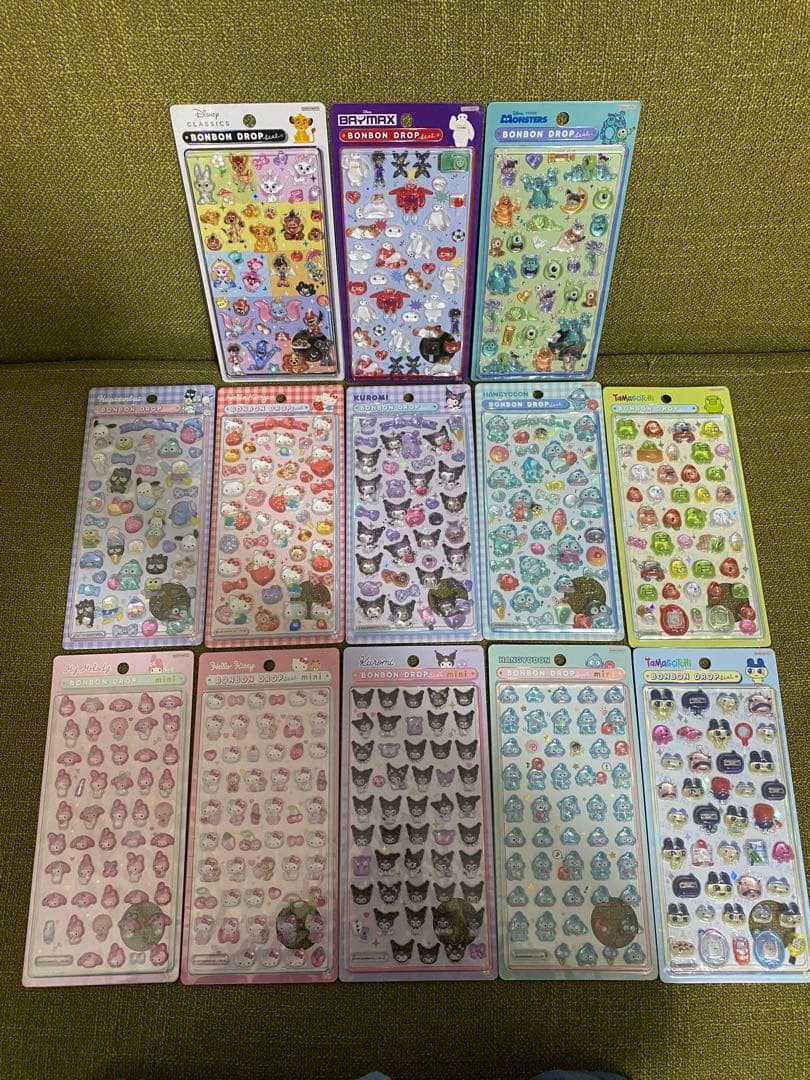 正規品 サンリオ＆たまごっちボンボンドロップミニ シール 5枚セット
