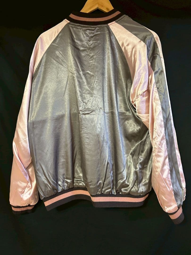 【新品タグ付き】 金魚と御所車 和柄スカジャン リバシーブル　レディースXXL