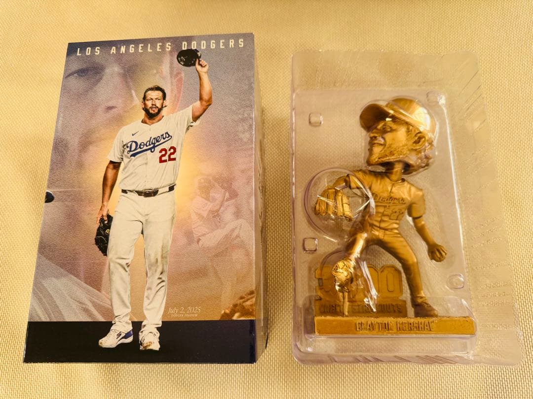 ★ゴールド仕様★ カーショー　Kershaw 3000奪三振記念ボブルヘッド