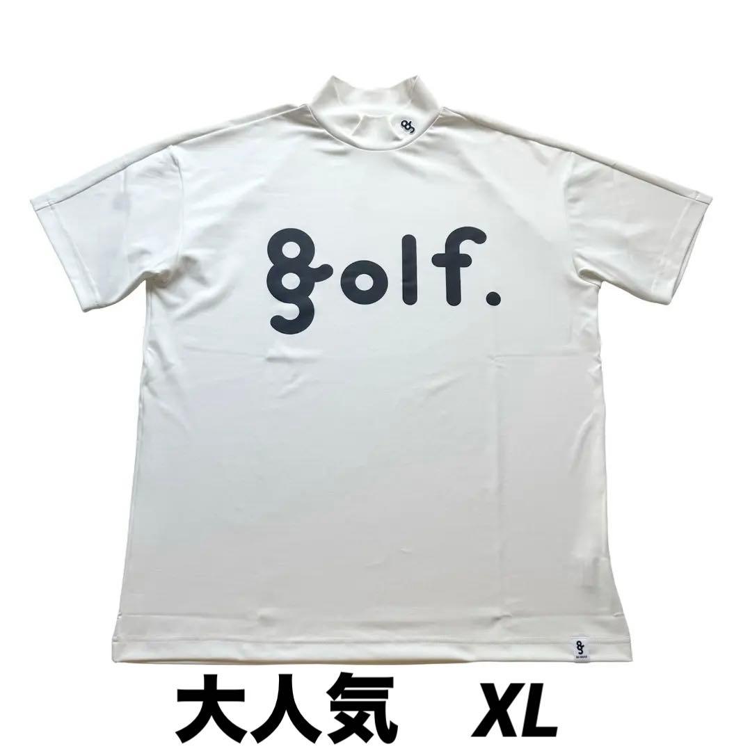 サイズXL　［ 8G SHOOT ］モックネック半袖 ホワイト