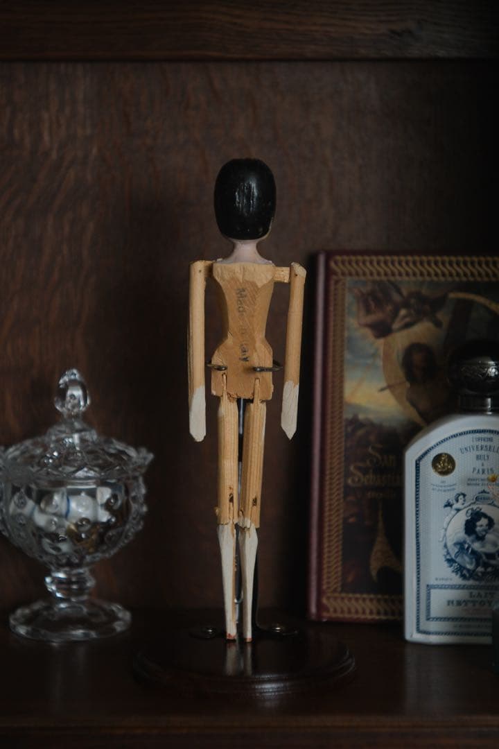 ペグドール アンティーク ウッデンドール 木製人形 イタリア