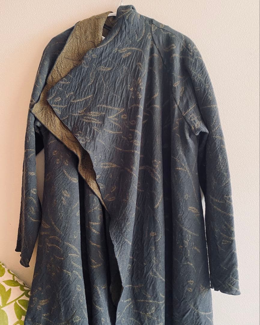 ヨーガンレール　24年秋　未使用　\"ハーブ\" ロングカーディガン　ババグーリ