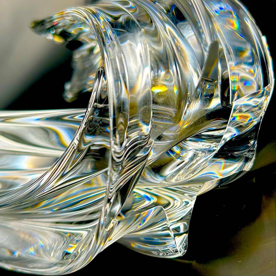 希少【極上美品】スチューベン芸術品　クリスタル　スターストゥリーム流星　オブジェ