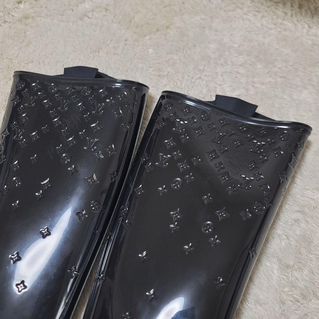 ルイヴィトン モノグラム レインブーツ ロング ラバー ドロップスライン