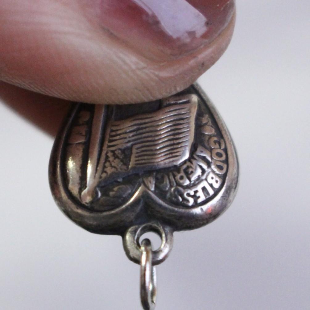 40s　スウィートハートジュエリー　WW2　国旗　USA　星条旗　god