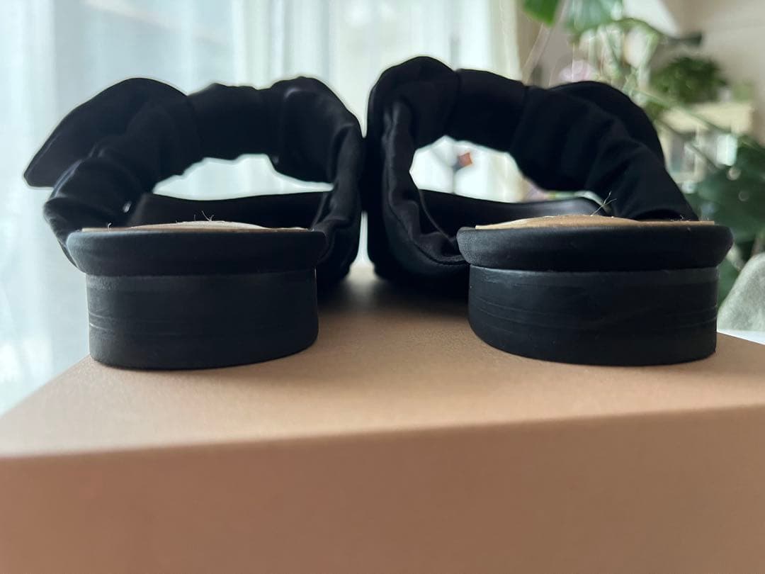 ohga ベルベットリボンパンプスL size