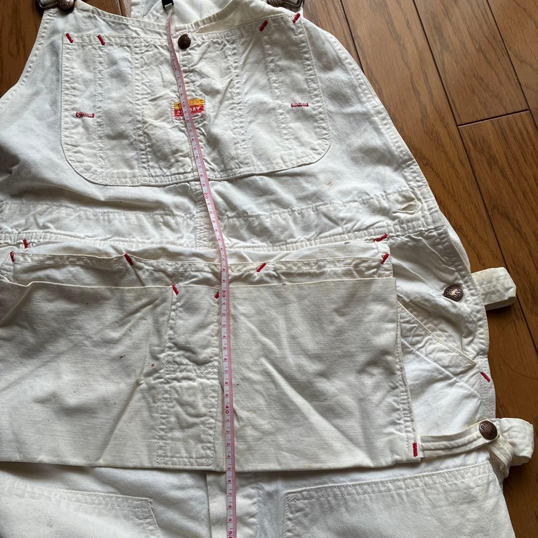 60s PAY DAYオーバーオールダブルニー　エプロン