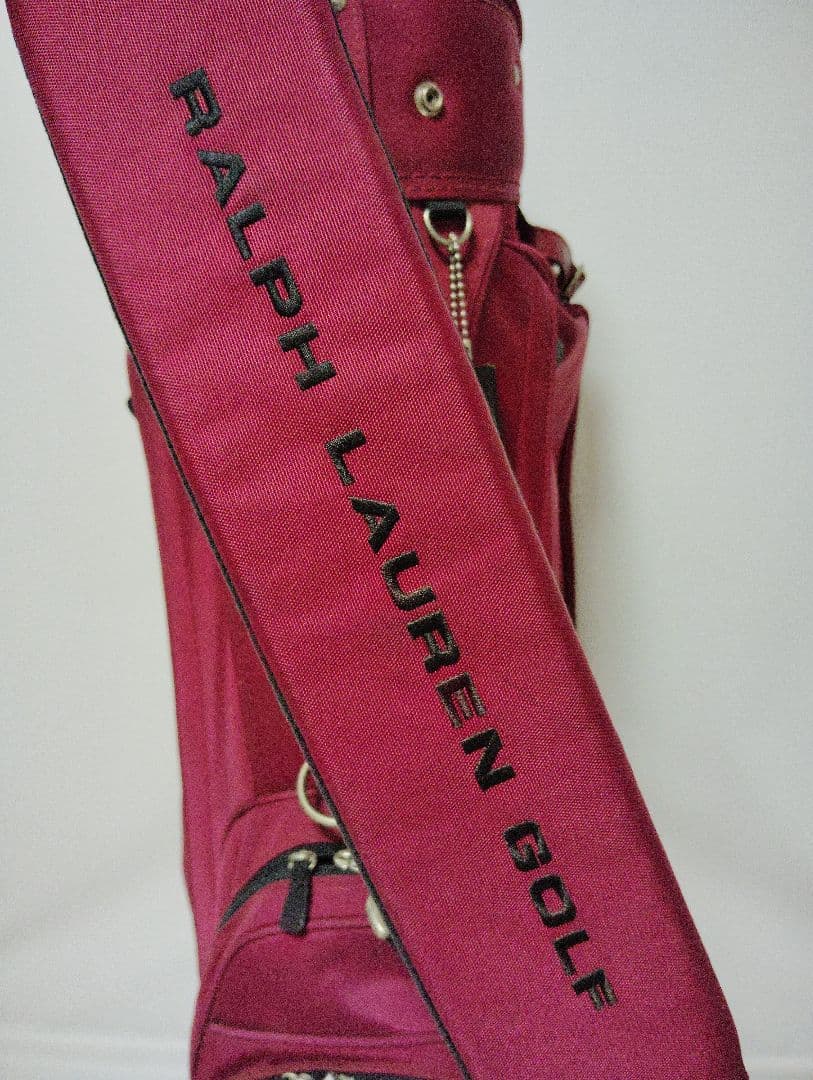 ポロ　ラルフローレン　キャディバッグ　赤茶　5分割