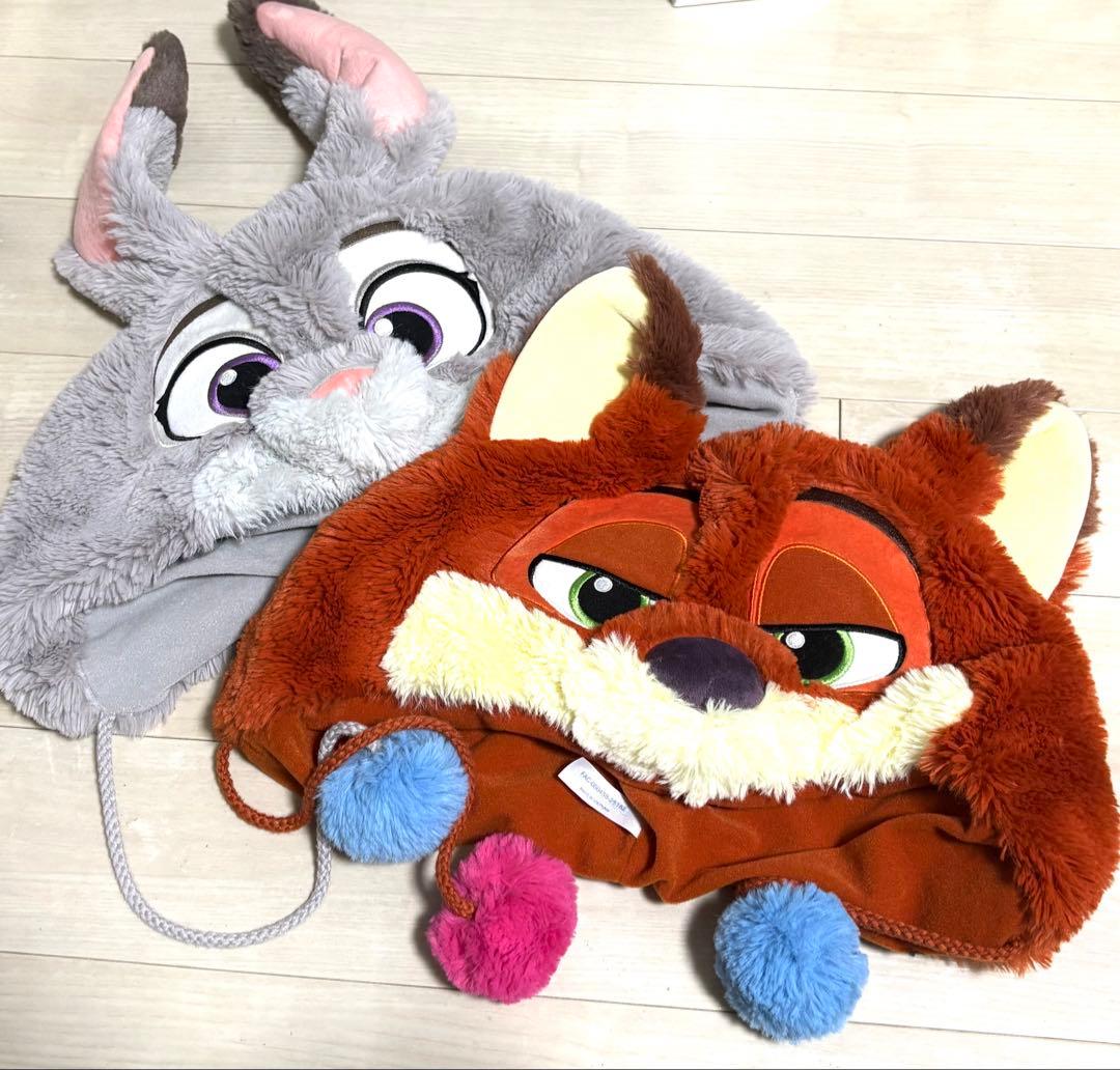 ズートピア ファンキャップ ニック ジュディ 2点セット