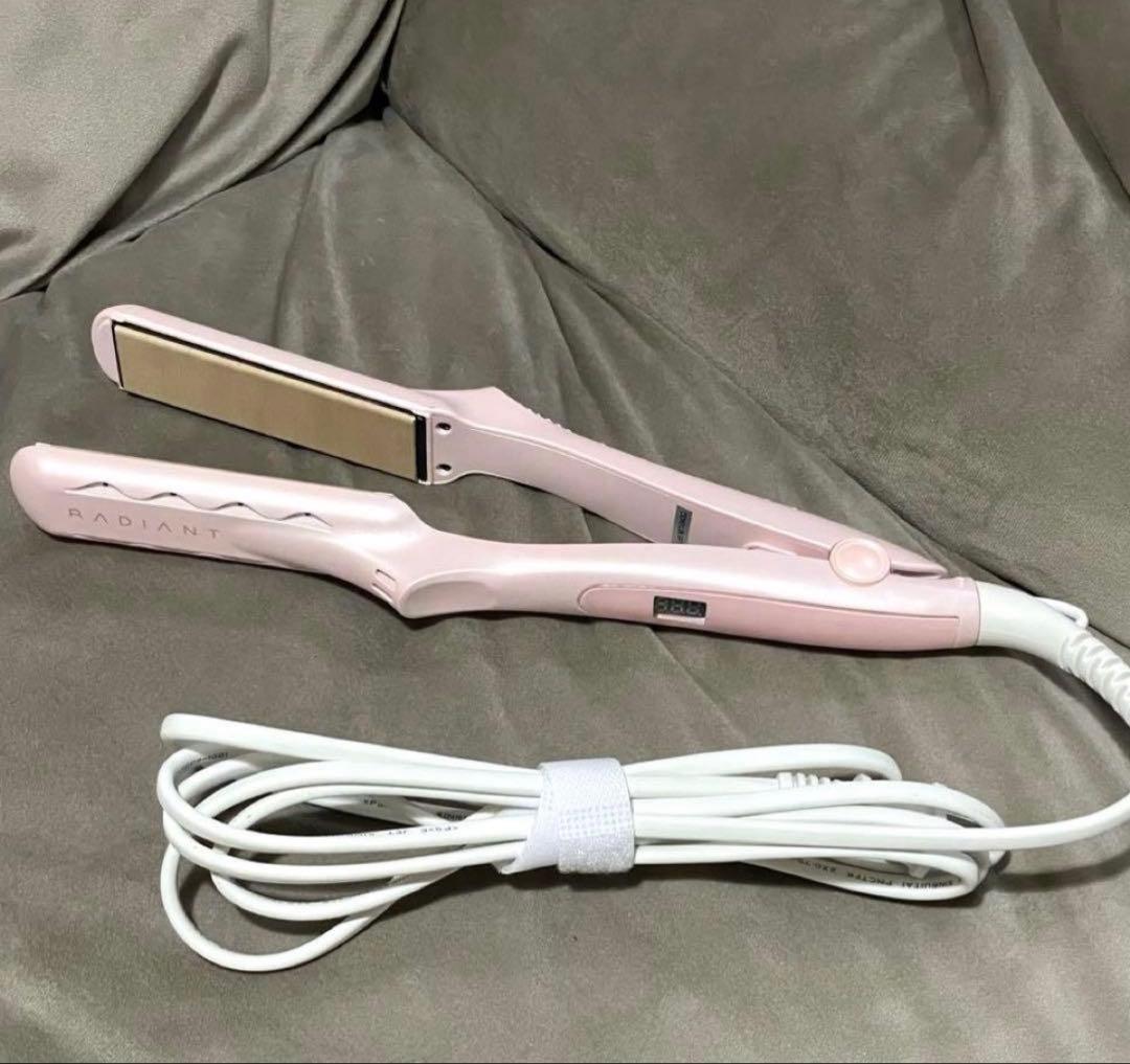 【お値下げ】RADIANT ラディアント ピンク ストレートヘアアイロン