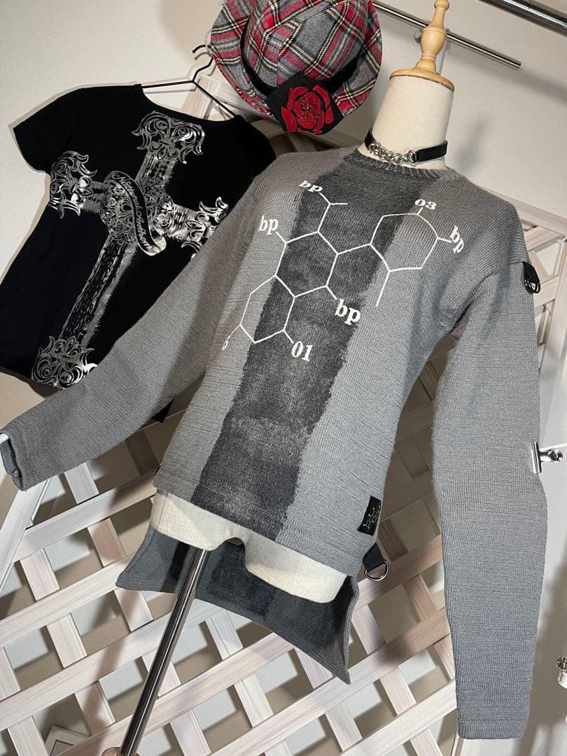 ⭐︎ bio-politics ⭐︎ ニット　美品　90's