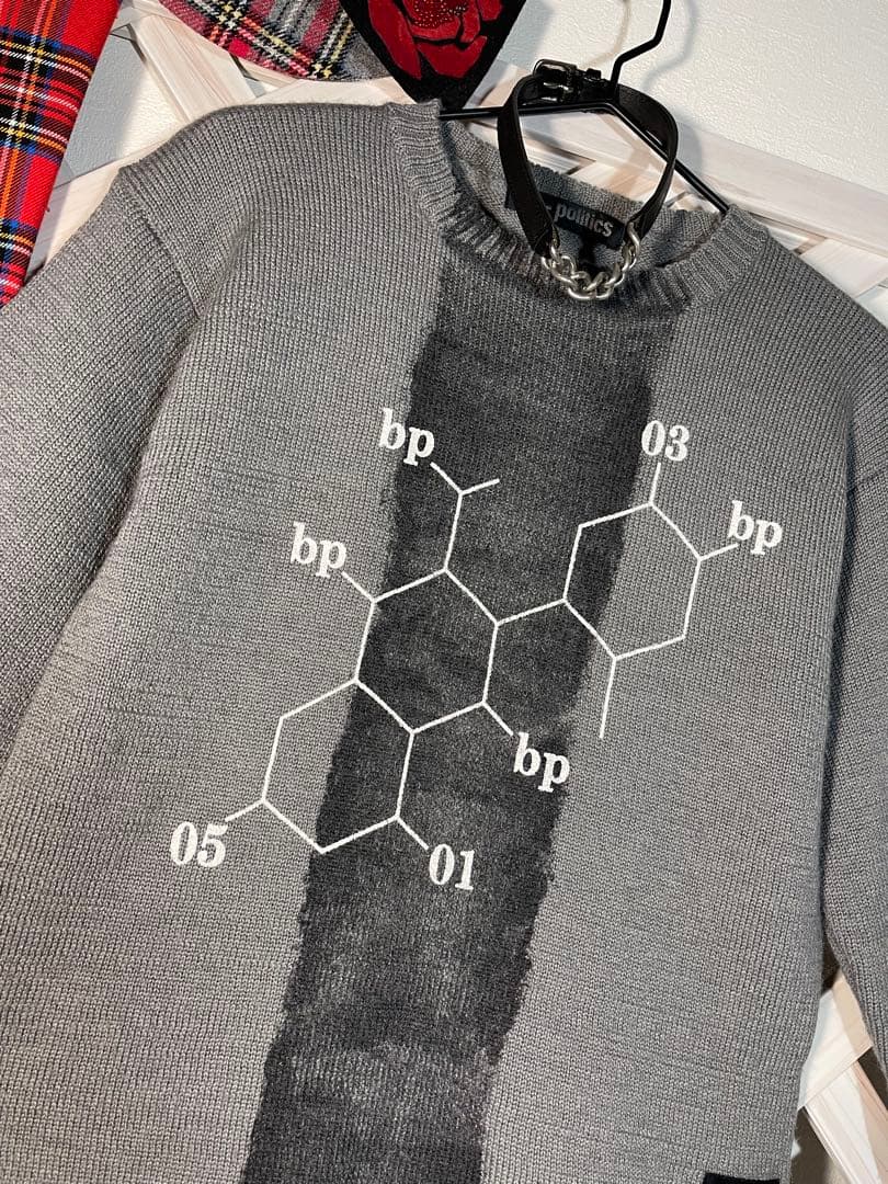 ⭐︎ bio-politics ⭐︎ ニット　美品　90's