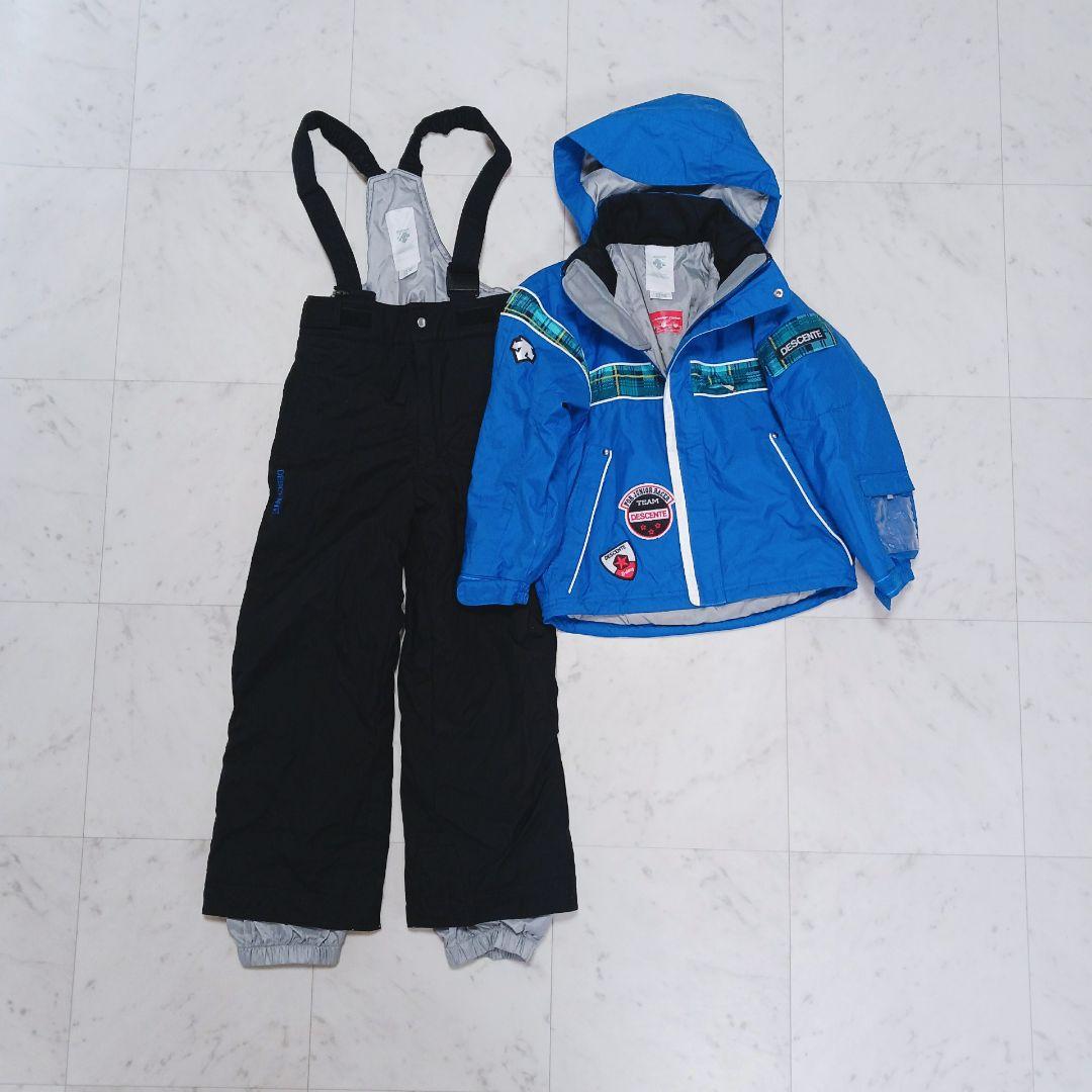 DESCENTE　ヒートナビ　スキーウェア　130 スノボ 上下 ロゴ