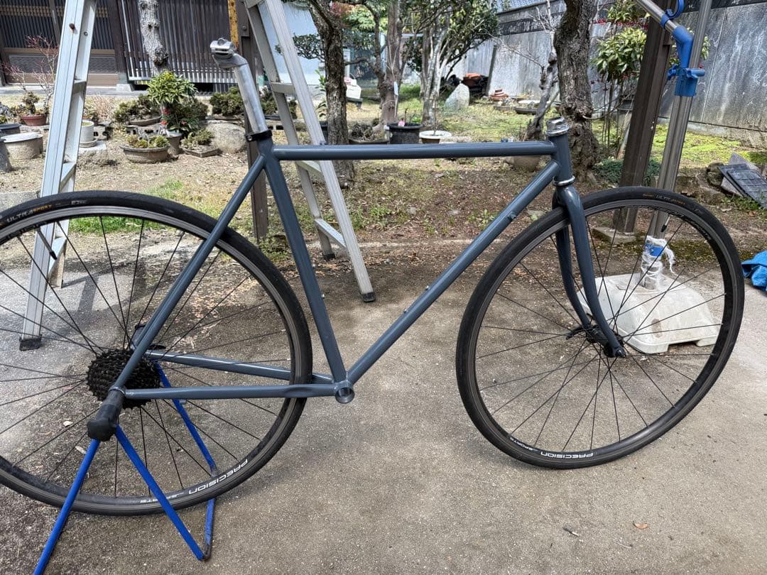 無名クロモリロードバイク