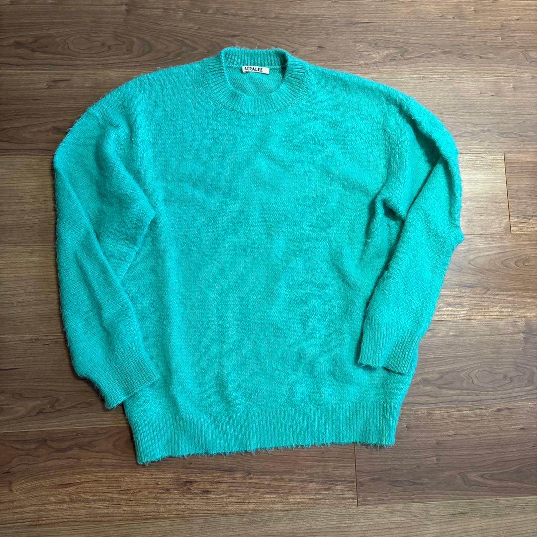 【AURALEE】BRUSHED WOOL CASHMERE SILK KNIT