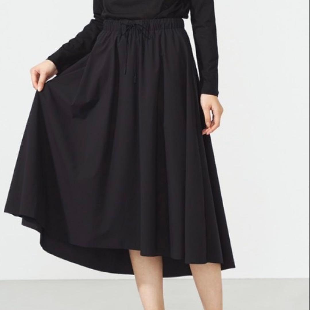 チャコット タフタロングスカート M 黒 ヨガ バレエ 撥水 軽量 スポーツ