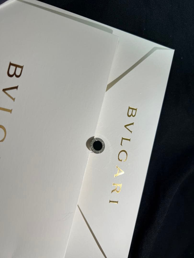 BVLGARI ブラック スタッズピアス