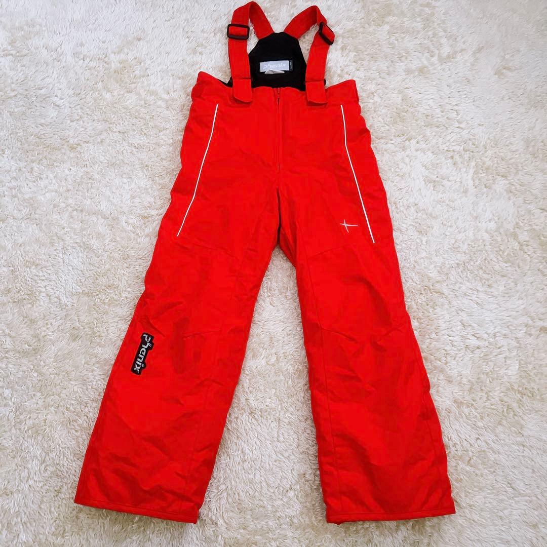 【フェニックス】スキーウェア　キッズ　上下セット　ネイビー　レッド　130 防寒