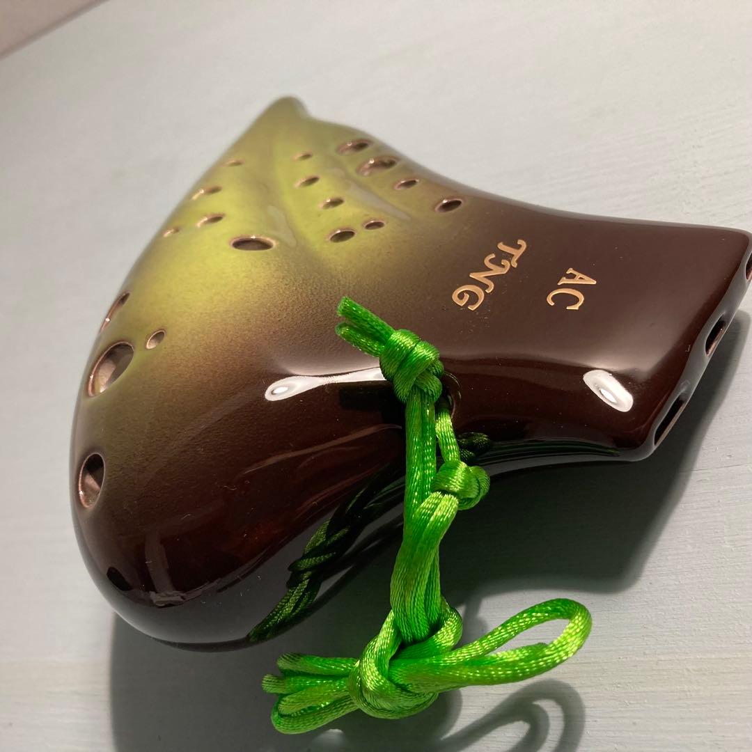 【新品未使用】TNGオカリナ トリプル アルト C管 グラデーショングリーン