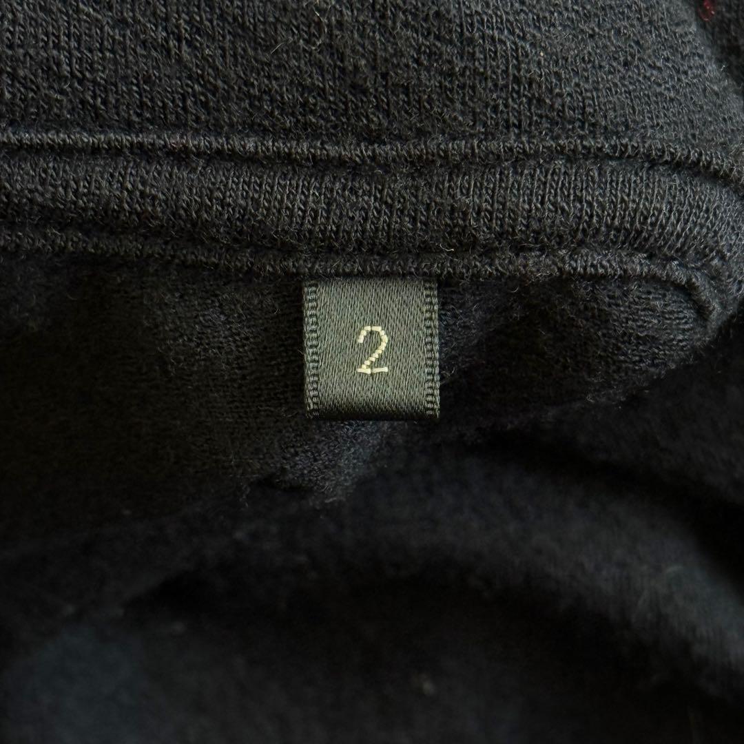 20AW COMOLI ウール天竺 タートルネック 長袖 紺