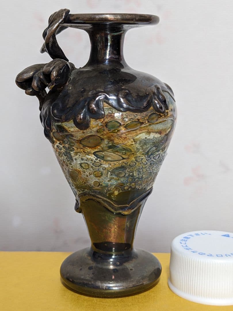 ⭐欧米 西洋アンティーク アールヌーボー エナメル彩ガラス 古美術骨董品