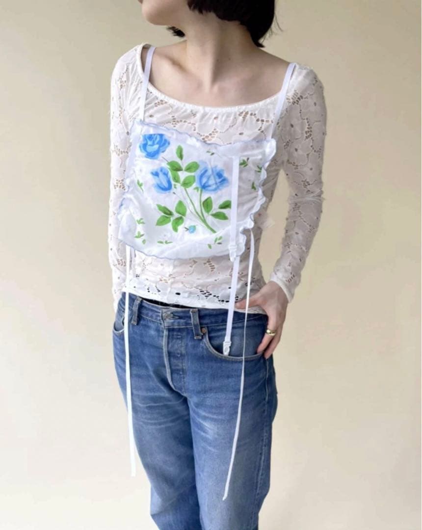 トップス yuhan wang handkerchief camisole