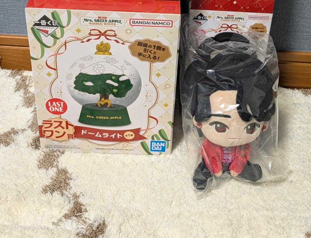 Mrs.グリーンアップル1番くじ　ラストワン賞&A賞ぬいぐるみ　新品