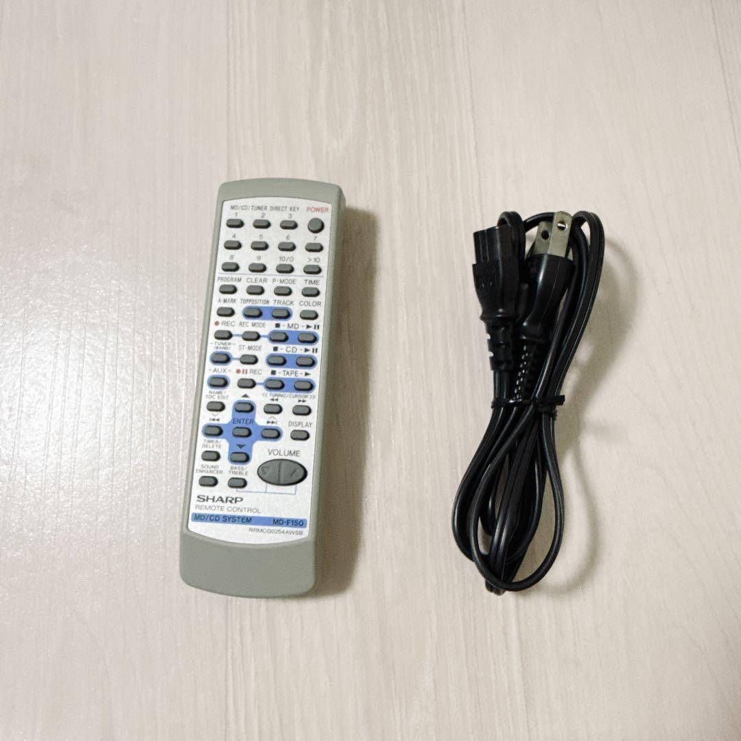 2356【SHARP】 MD MD-F150 CDラジカセ 動作品