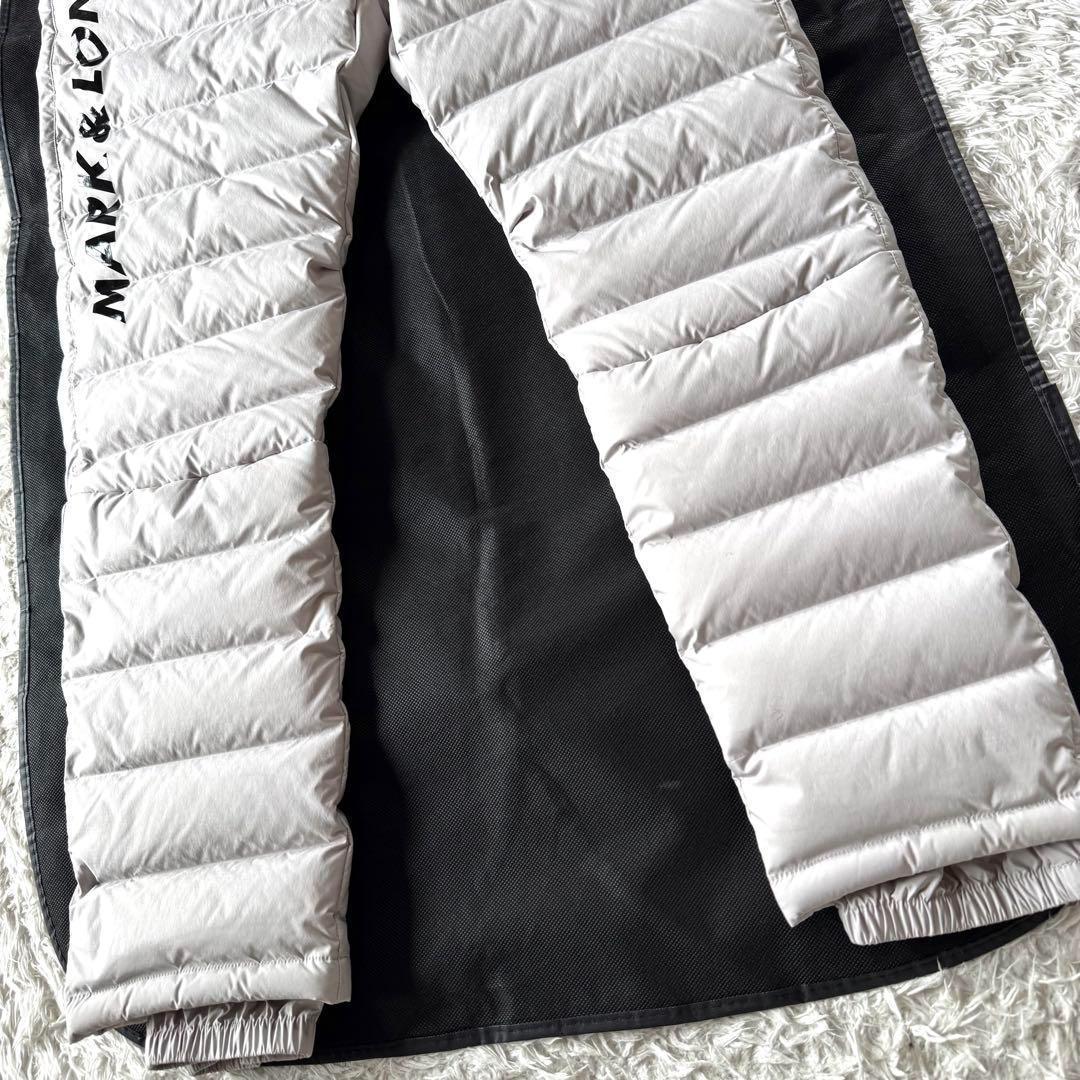 極美品　マークアンドロナ　ダウン　スニード　スカル　ロゴ　セットアップ　グレー