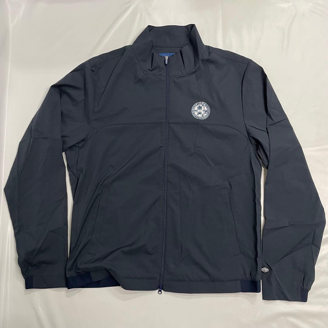 FIDRA ゴルフウェア ストレッチ ブロッキングジャケット XL 紺①