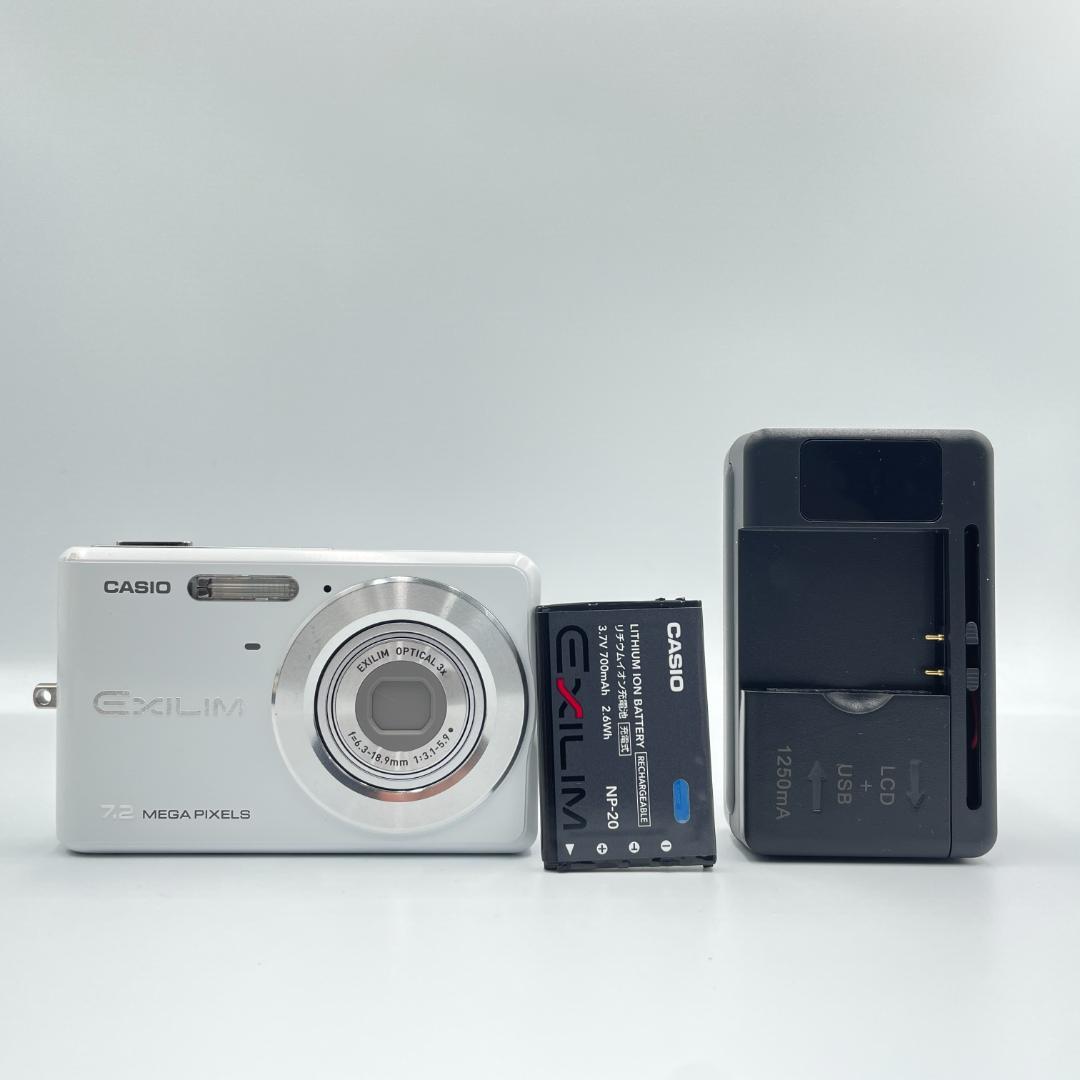【動作品・転送特典無料あり】CASIO EXILIM EX-Z77 WHITE