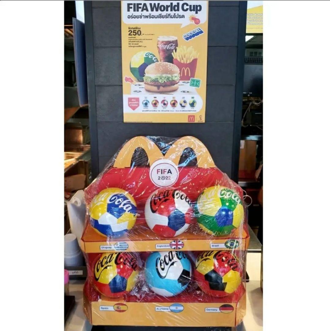 FIFA2022+マクドナルド+コカ・コーラ★サッカー スナックボウル★６個