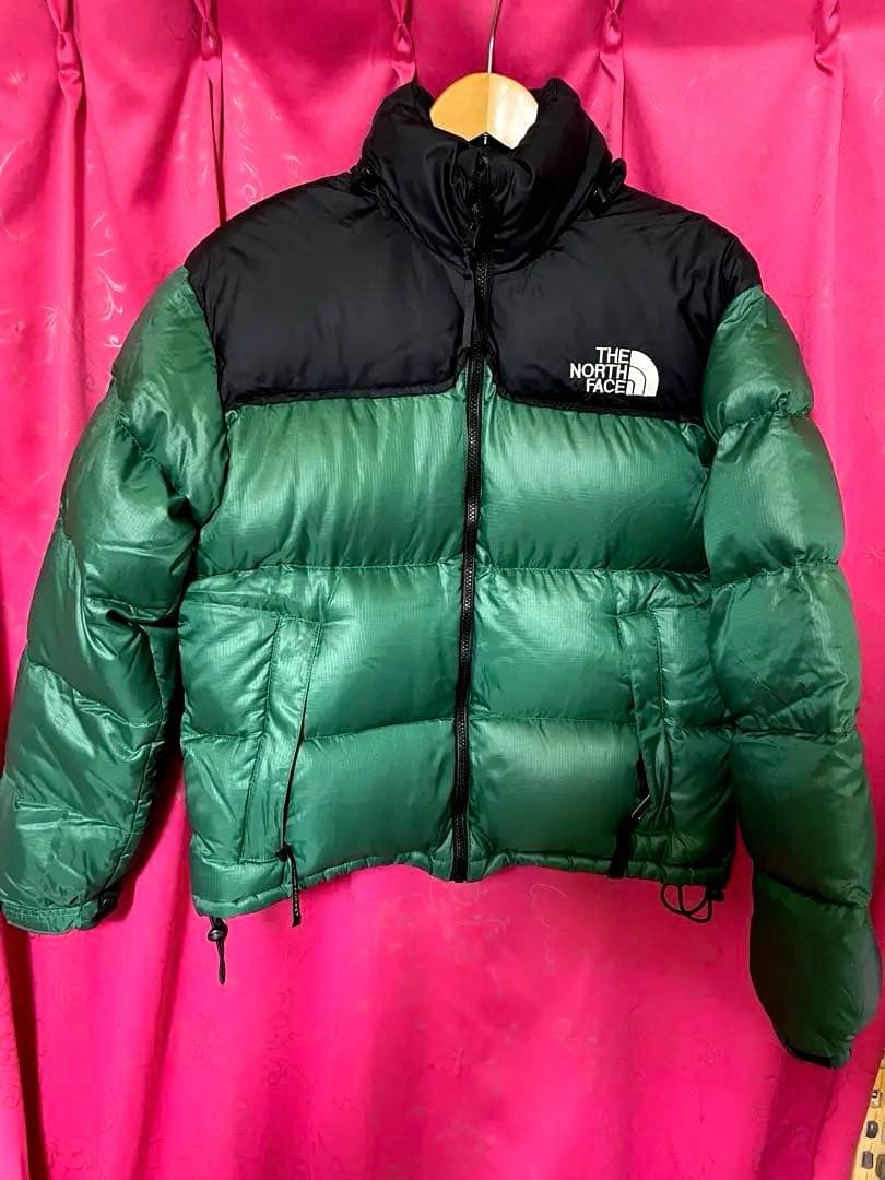 THE NORTH FACE ダウンジャケット　グリーン　ブラック