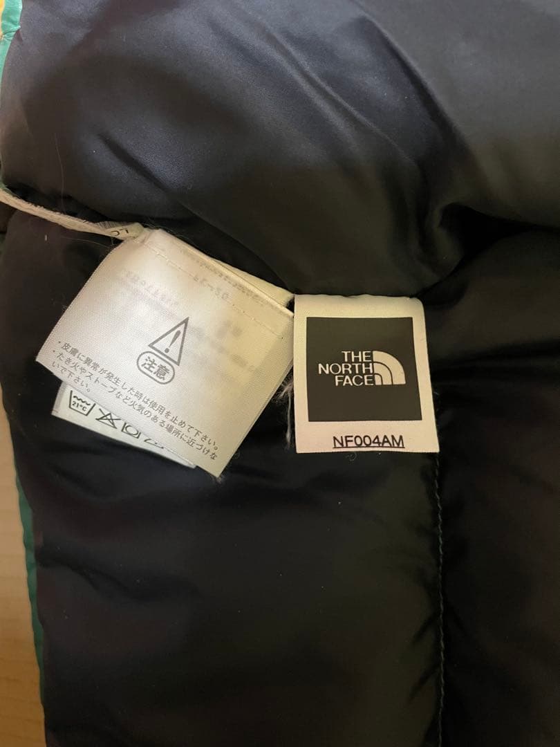THE NORTH FACE ダウンジャケット　グリーン　ブラック